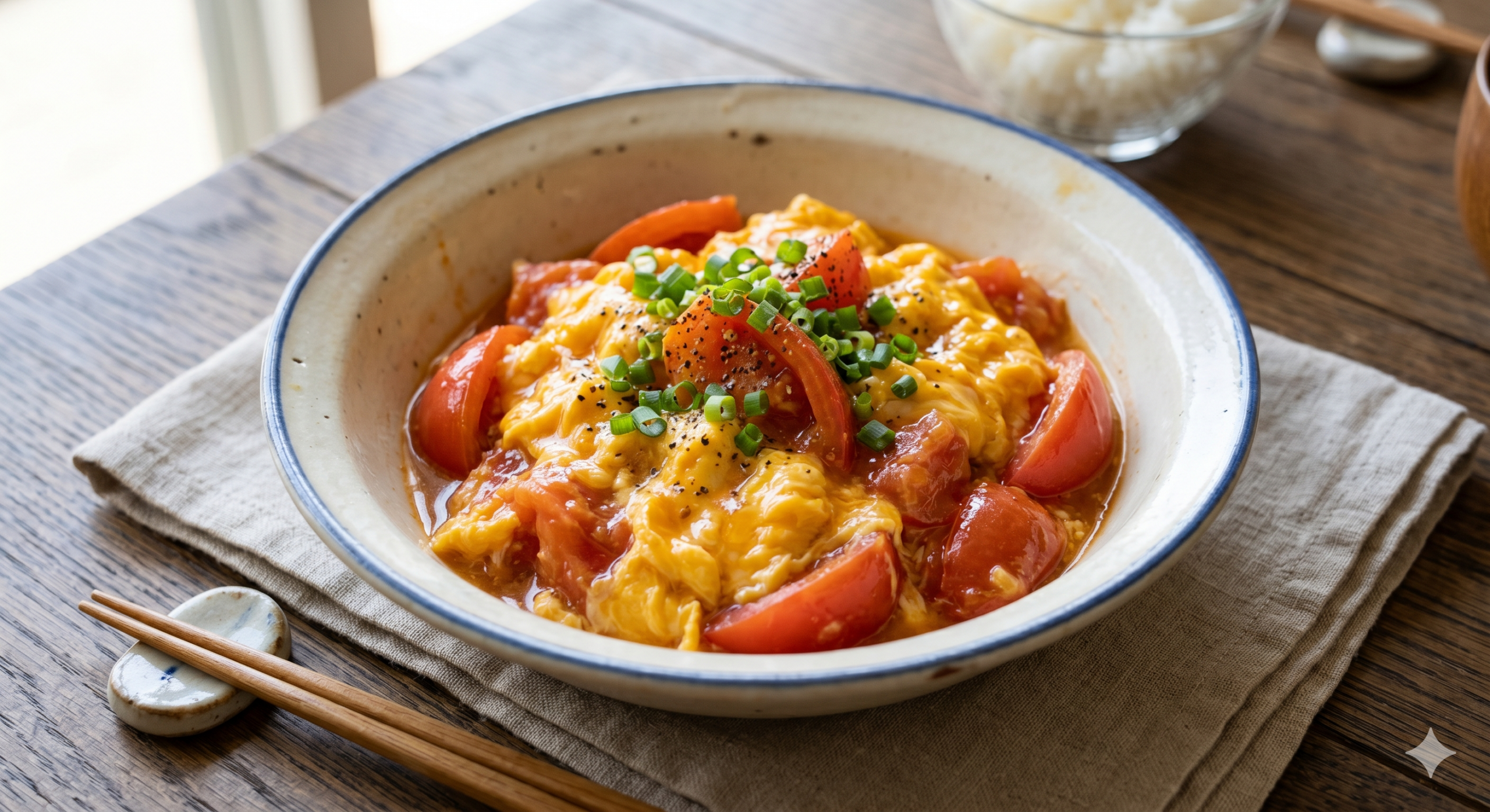 トマトと卵の中華炒め