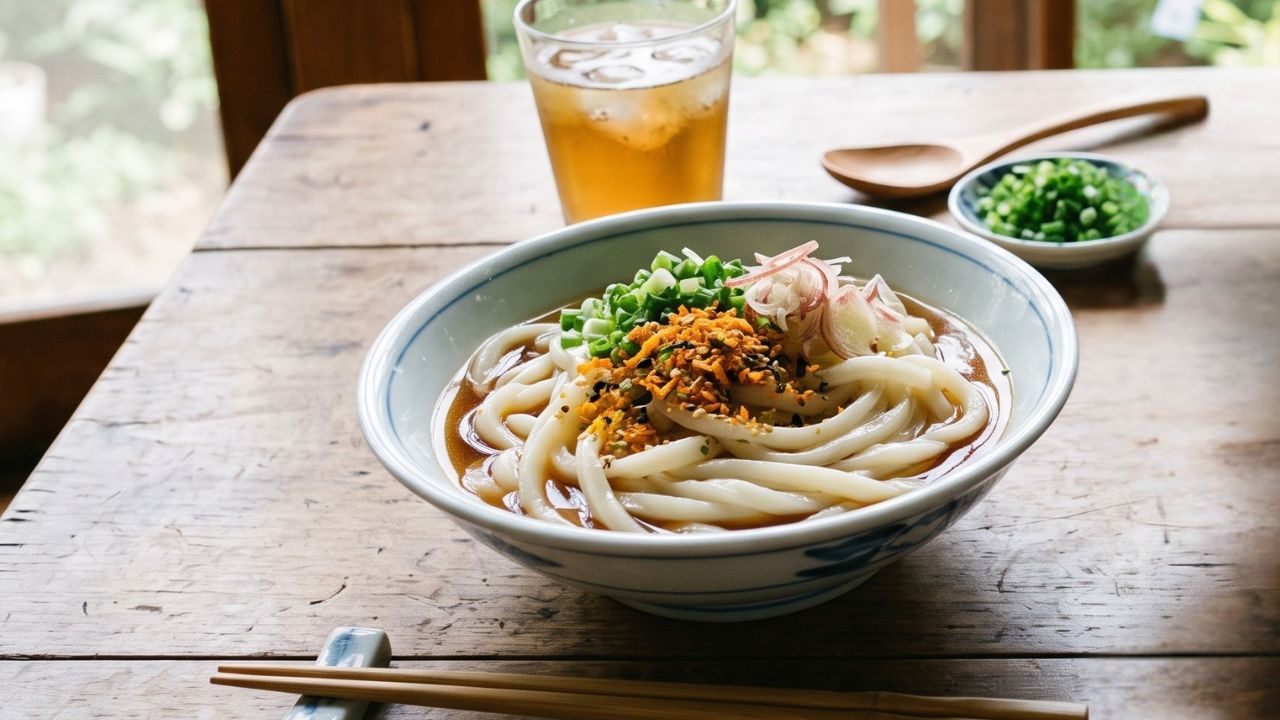みかん七味の冷やしうどん